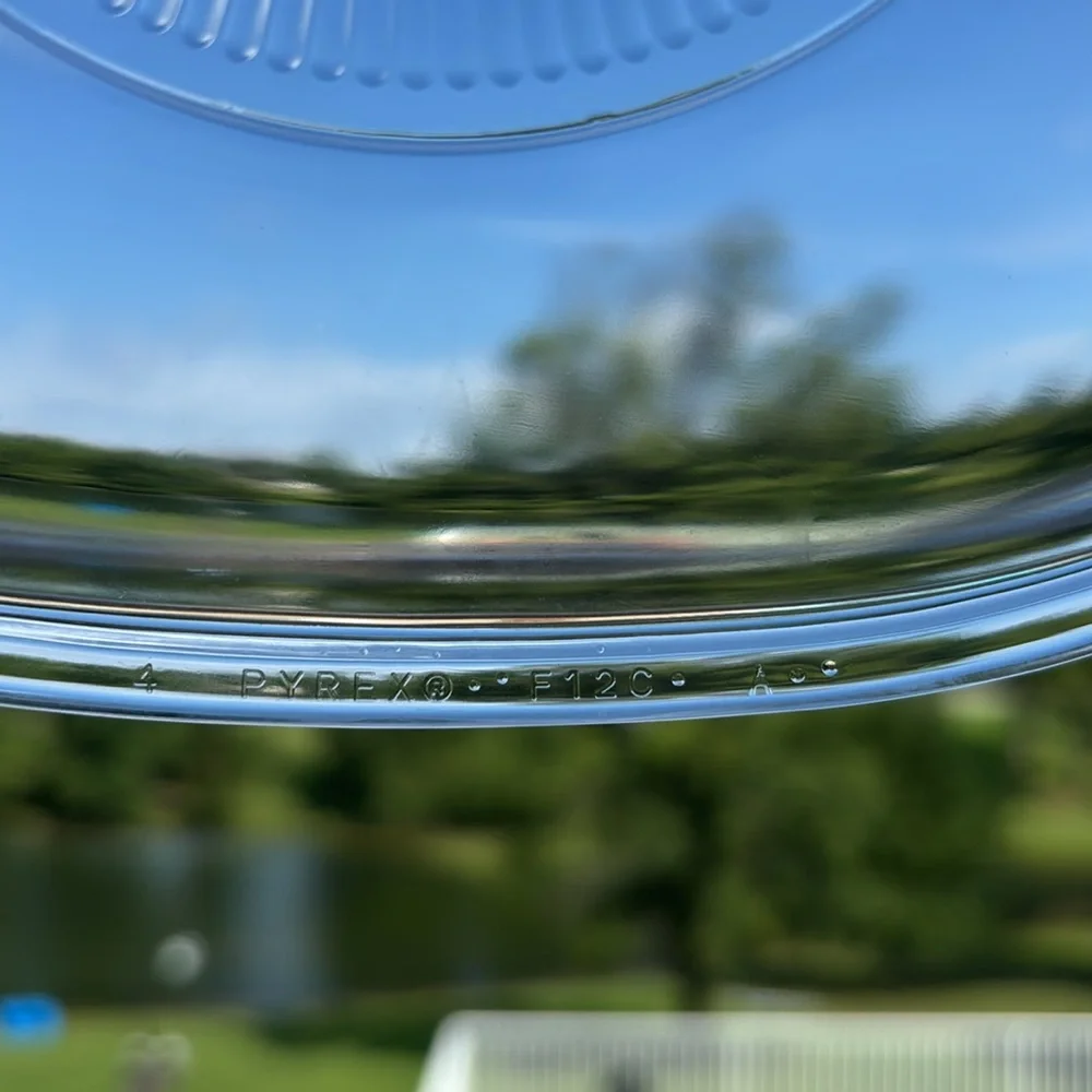 Pyrex oval  Clear Glass Lid 4 F12C